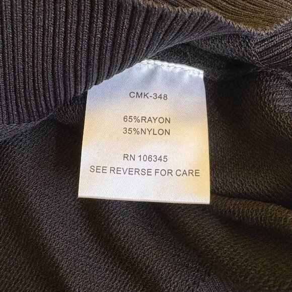 Prestige Original Mens Full Zip Collar T Shirt Size 4X Black Lace Paisley Dressy - Picture 5 of 10